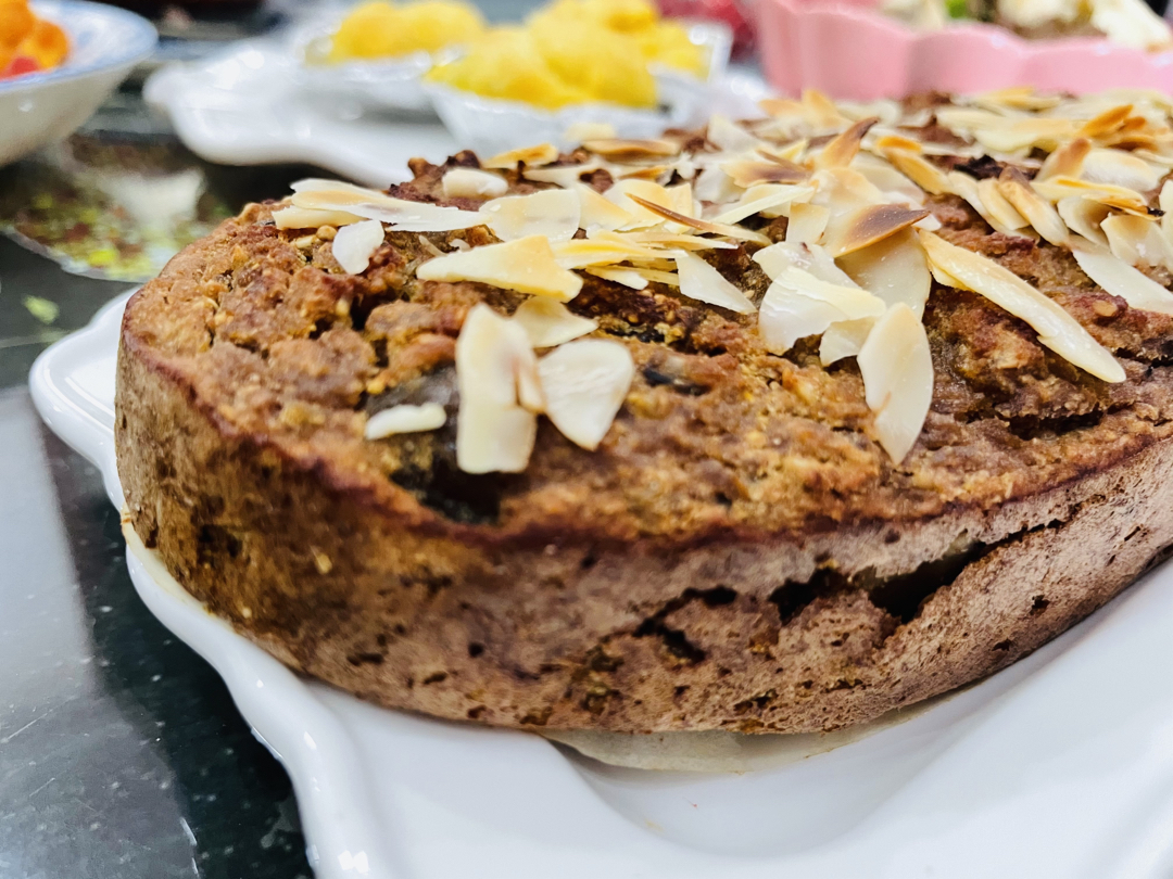 无糖无油免打发、减脂期也可以吃的甜点—南瓜栗子磅蛋糕