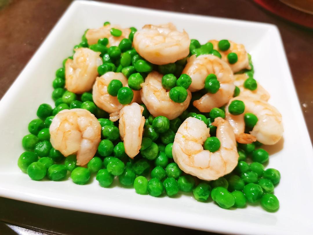 豌豆炒虾仁