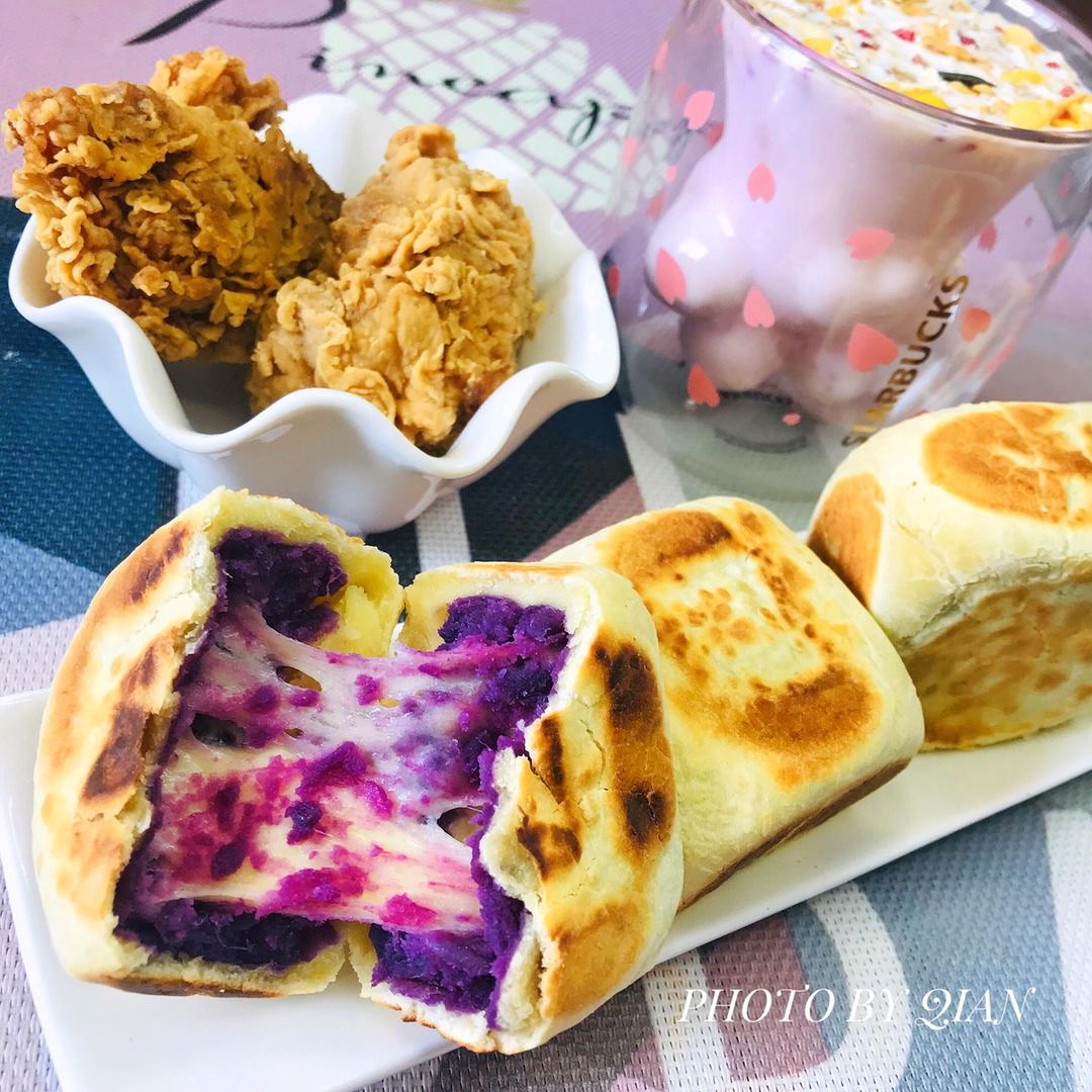 紫薯芝士仙豆糕