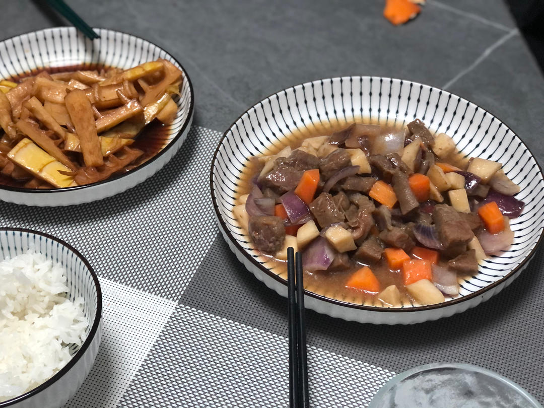 我的轻奢煮艺——杏鲍菇牛肉粒