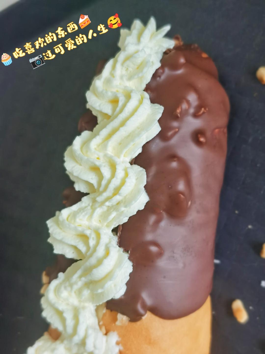 巧克力脆皮杏仁奶油面包｜口感丰富｜超级好吃