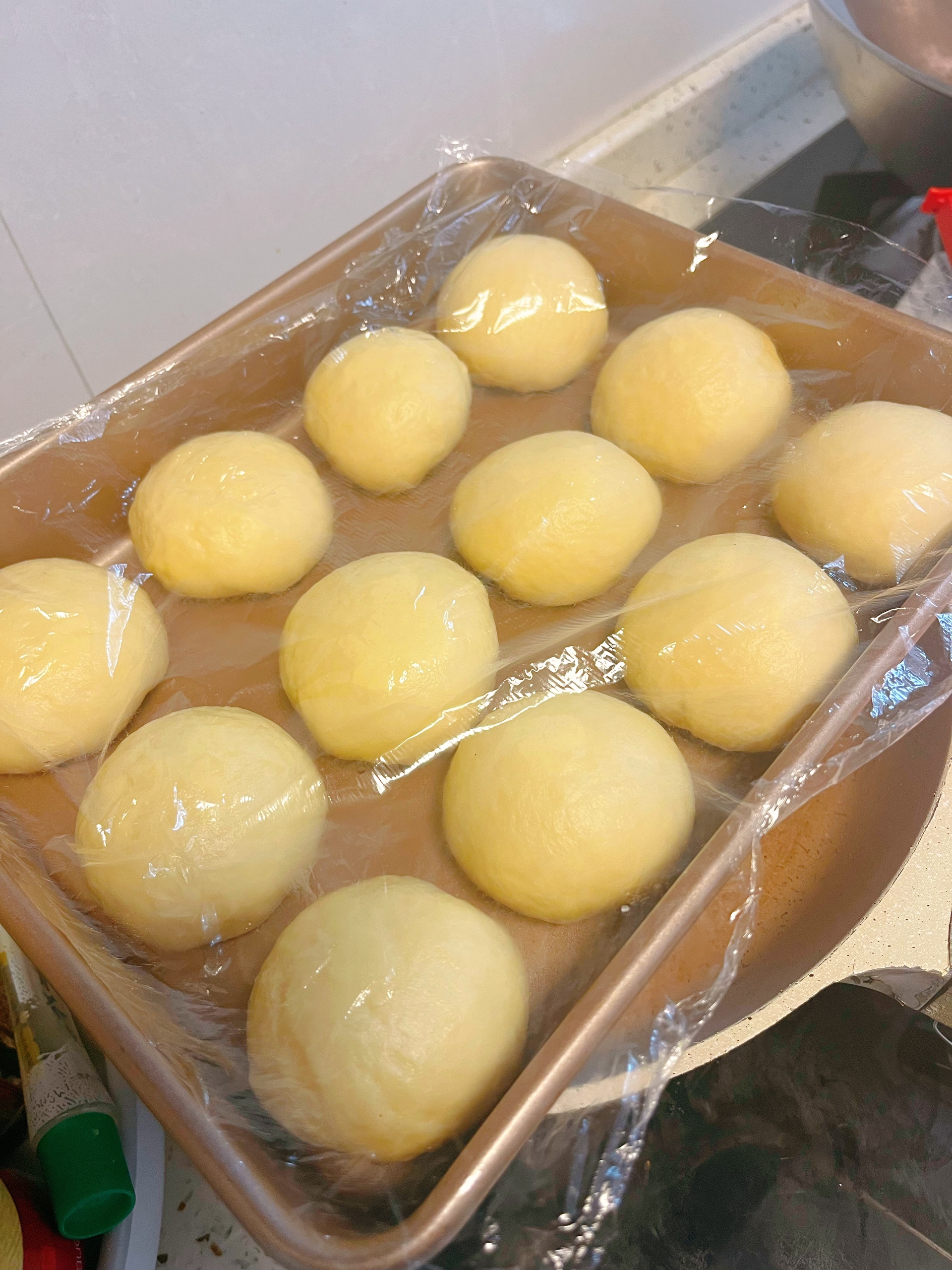 奶黄椰蓉小面包的做法 步骤18