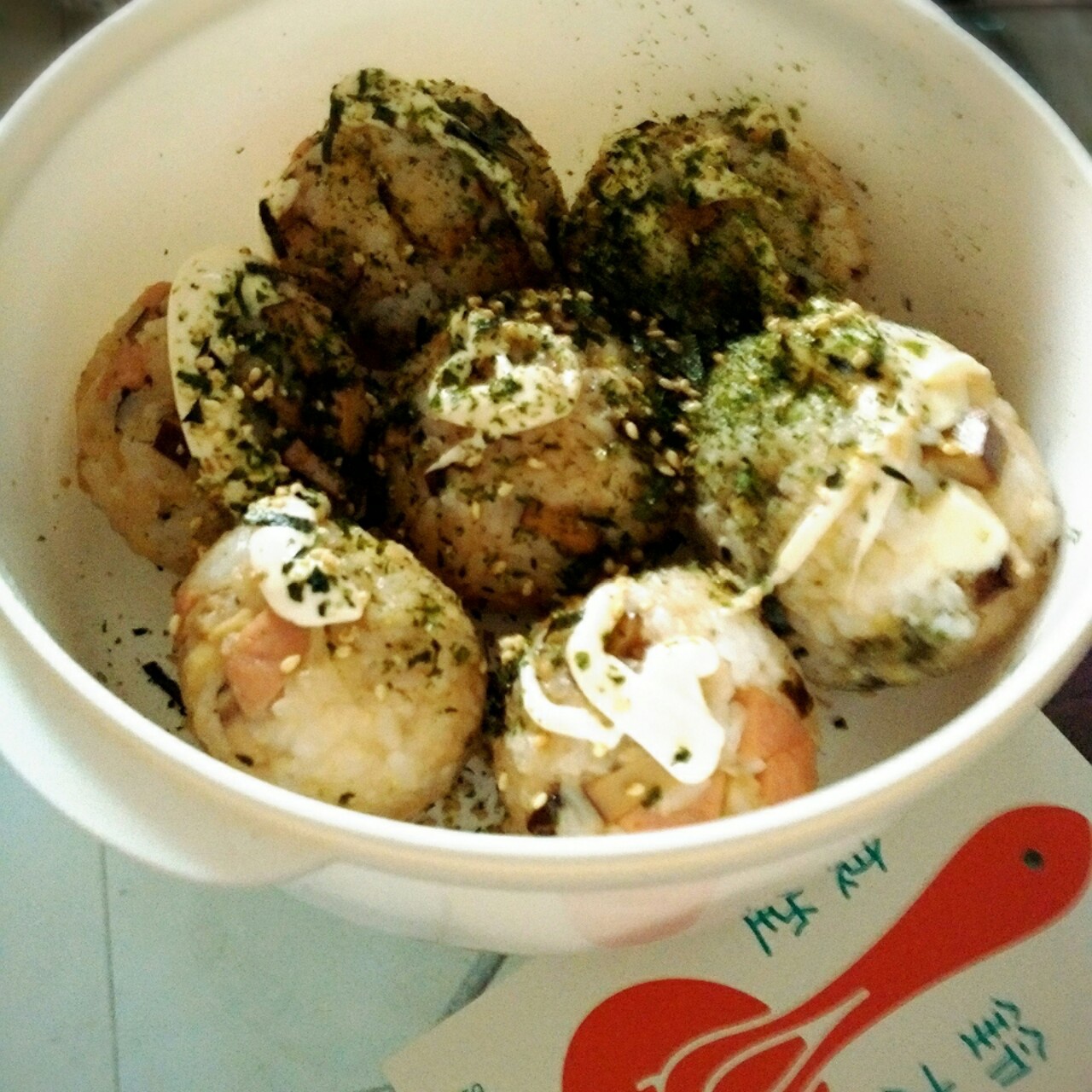 香菇火腿肉紫菜饭团