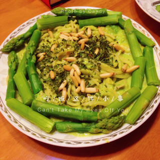 小清新牛油果火腿意面