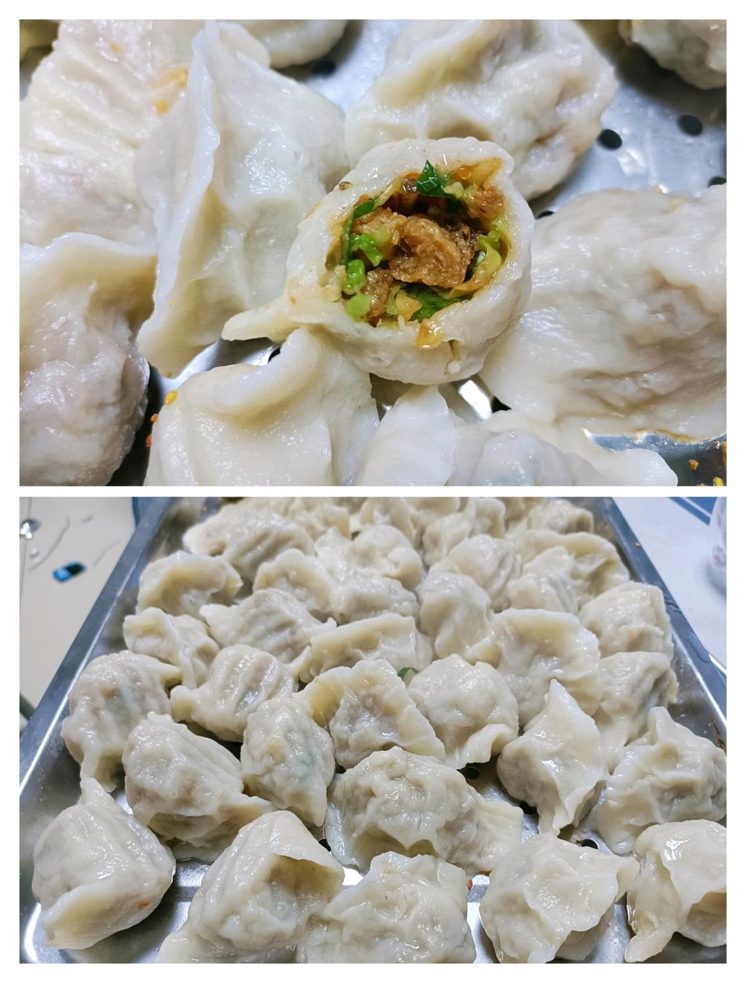 白菜粉条油渣水饺—鲜到流口水
