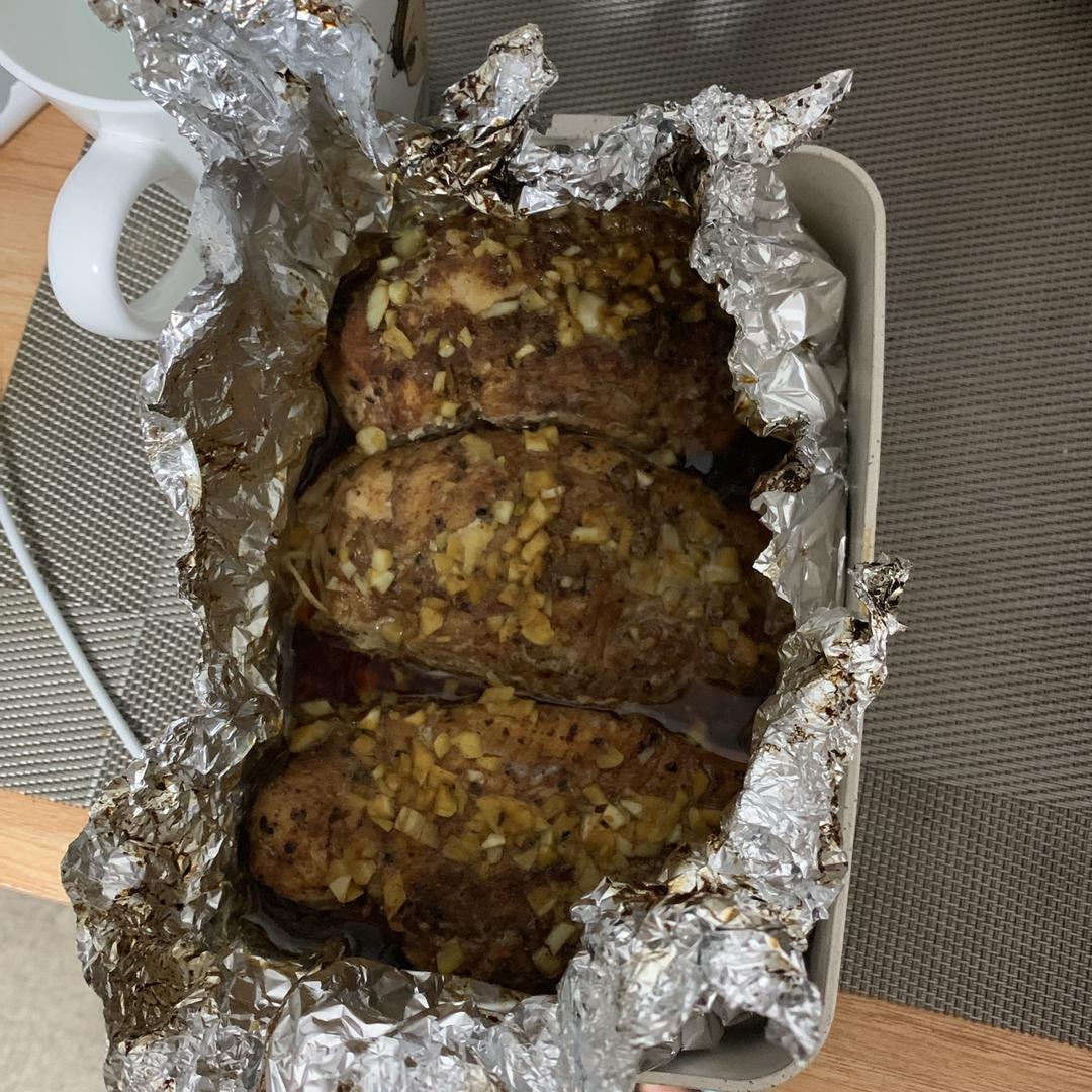 酷炫屌炸天好吃的煎鸡胸肉（香蒜蜂蜜煎鸡胸肉）