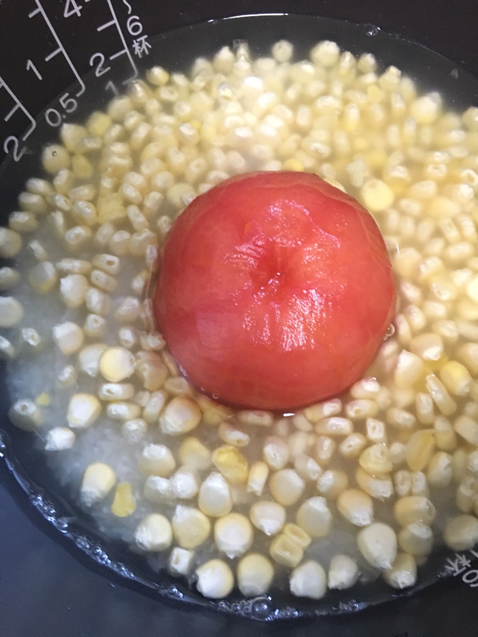 整个番茄饭加强版【两个番茄玉米饭】