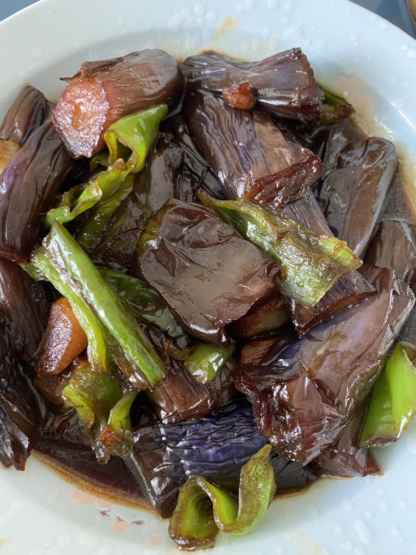 这么炒的青椒炒茄子，饭可以多吃两碗