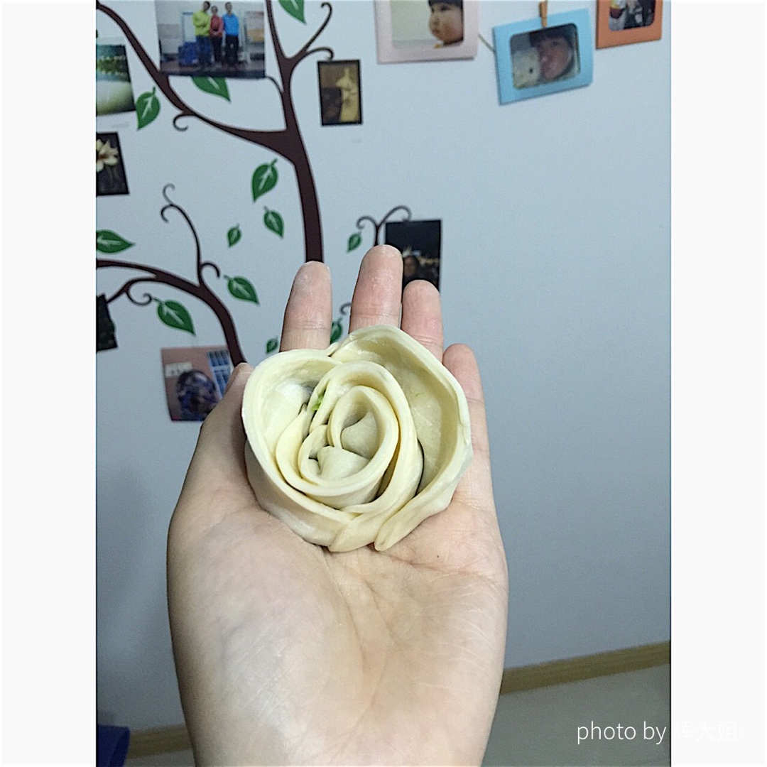 玫瑰花饺子
