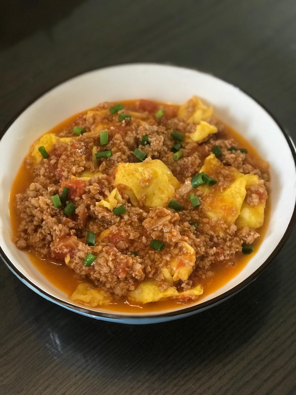番茄肉沫炒蛋