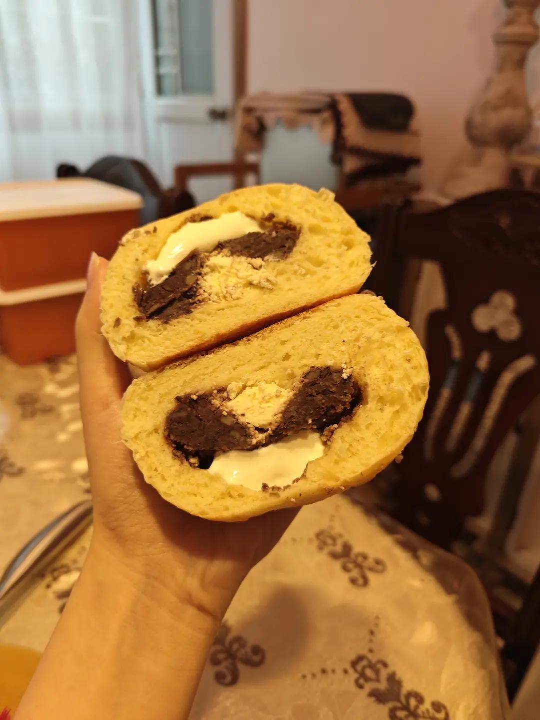 红豆乳酪布里欧