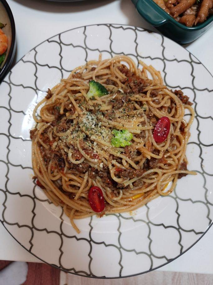 牛肉芝士意大利面