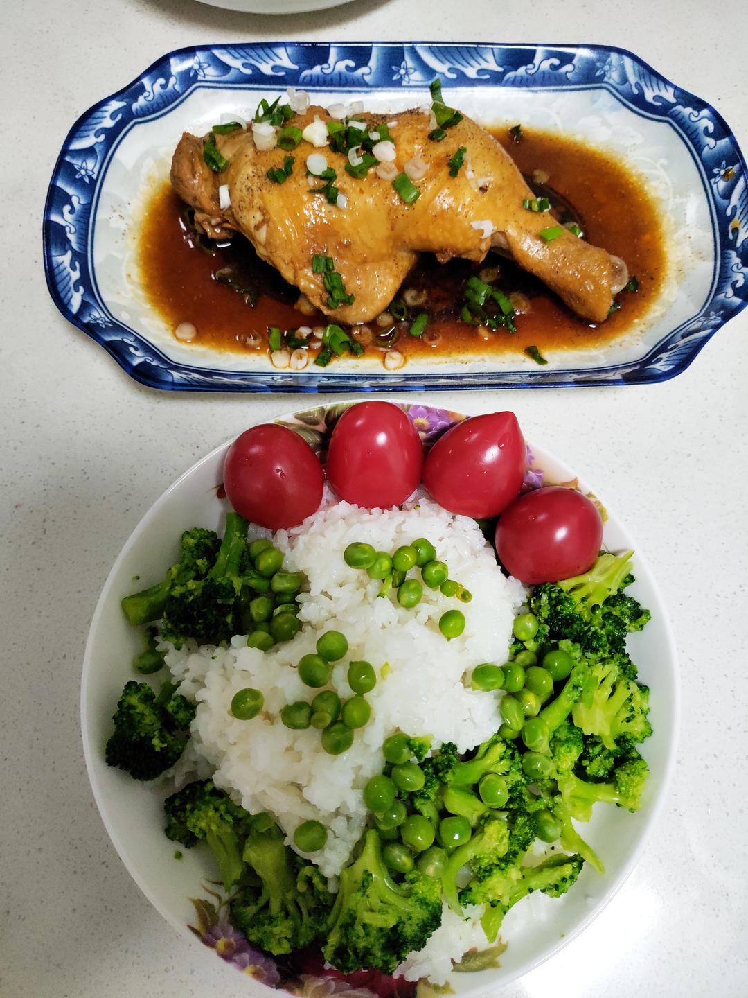 酱油鸡腿饭，孩子能吃一盘