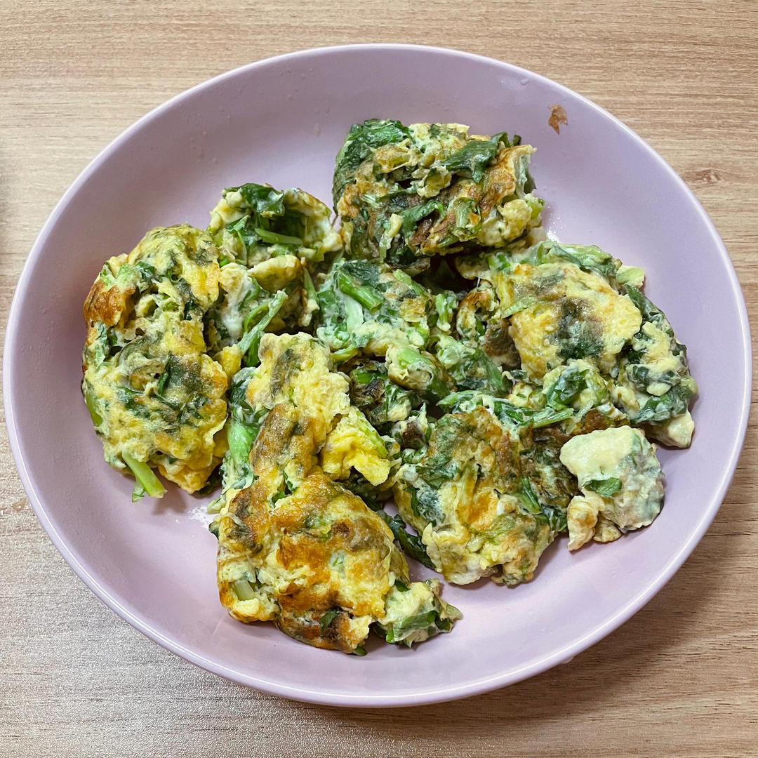 苦菊煎鸡蛋
