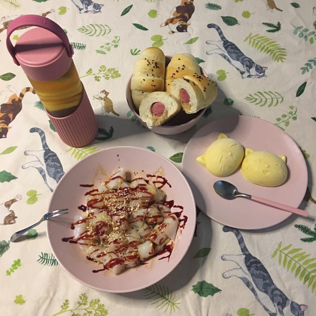 肉松肠仔包