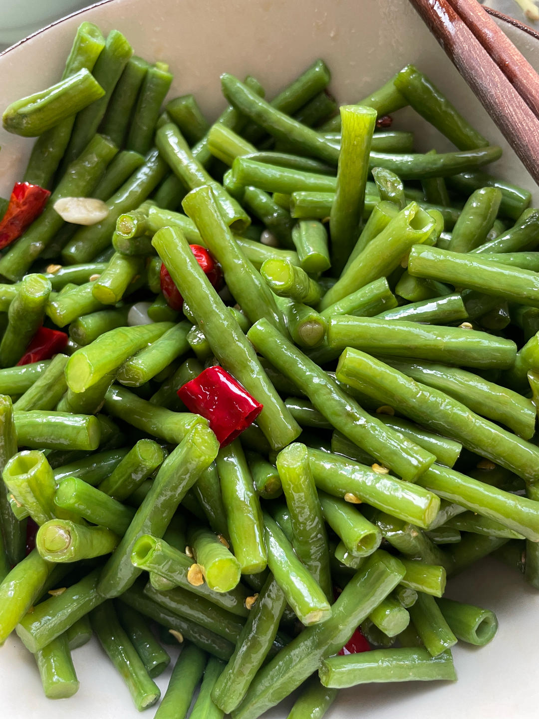 夏日爽口小拌菜～超级好吃的炝豇豆