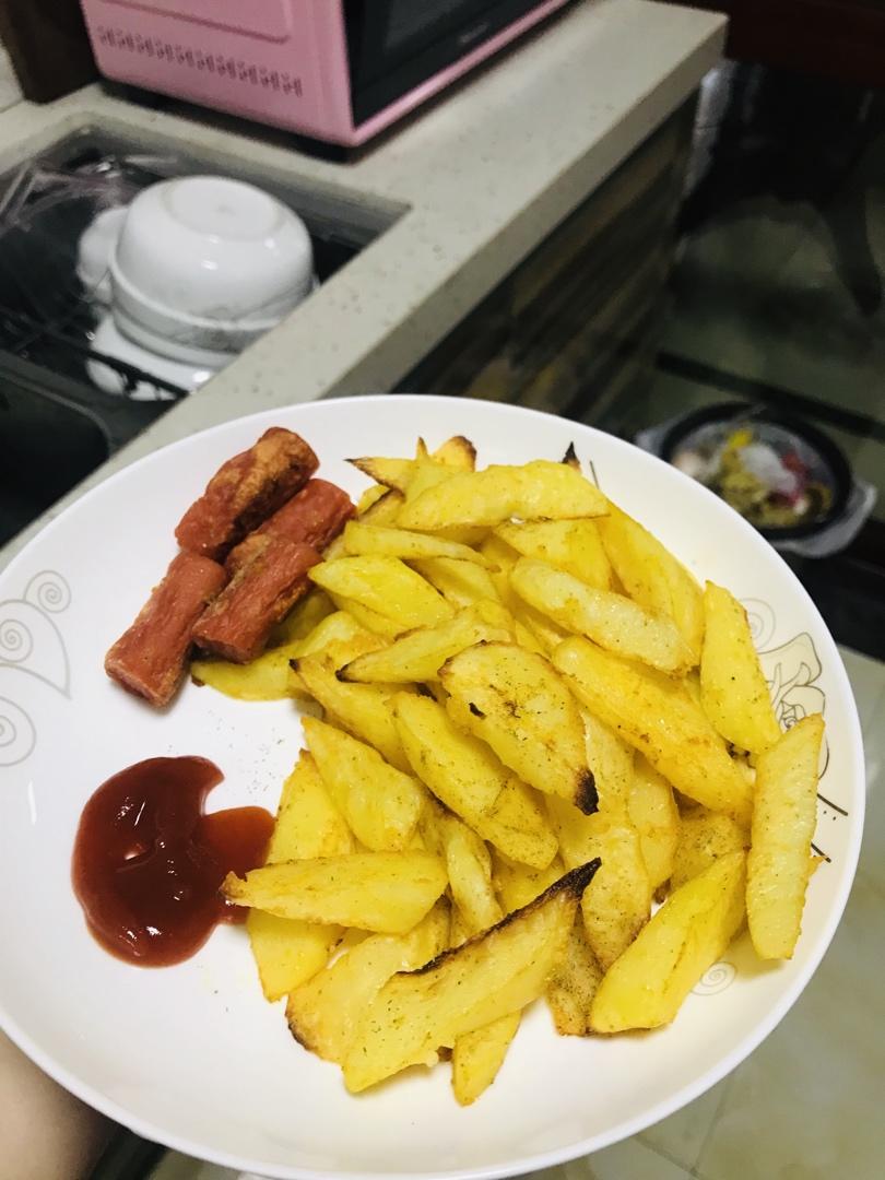 烤土豆、烤薯角