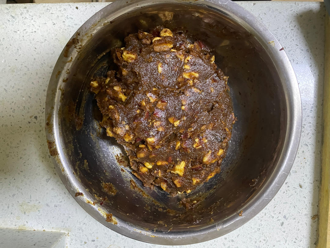 不容错过，绝绝子的月饼馅料———粒粒红枣馅核桃馅