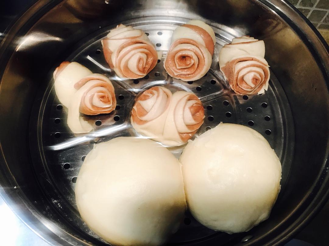 南瓜花卷馒头