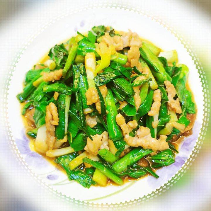 肉丝炒大蒜