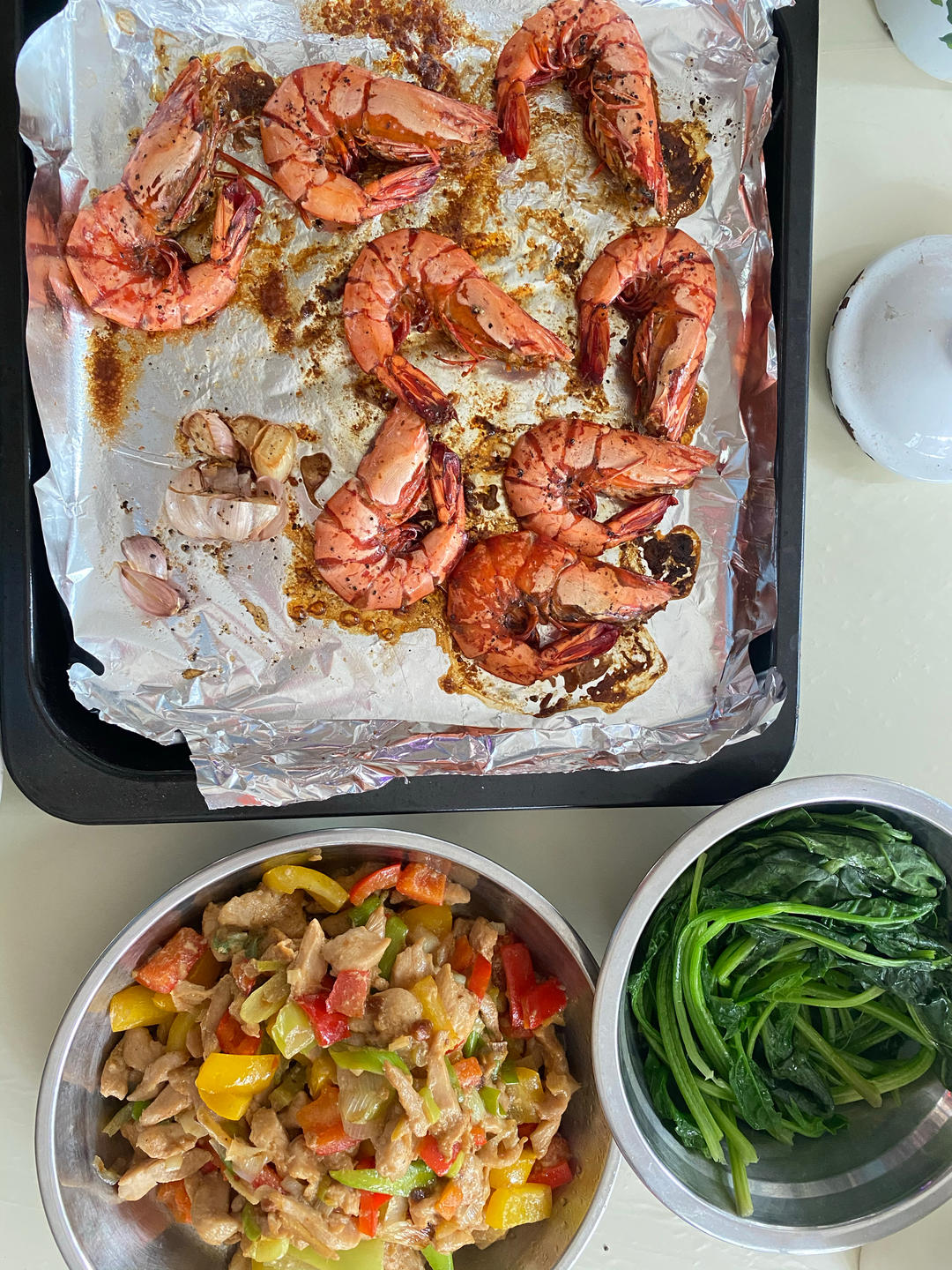 香烤黑虎虾-烤箱版