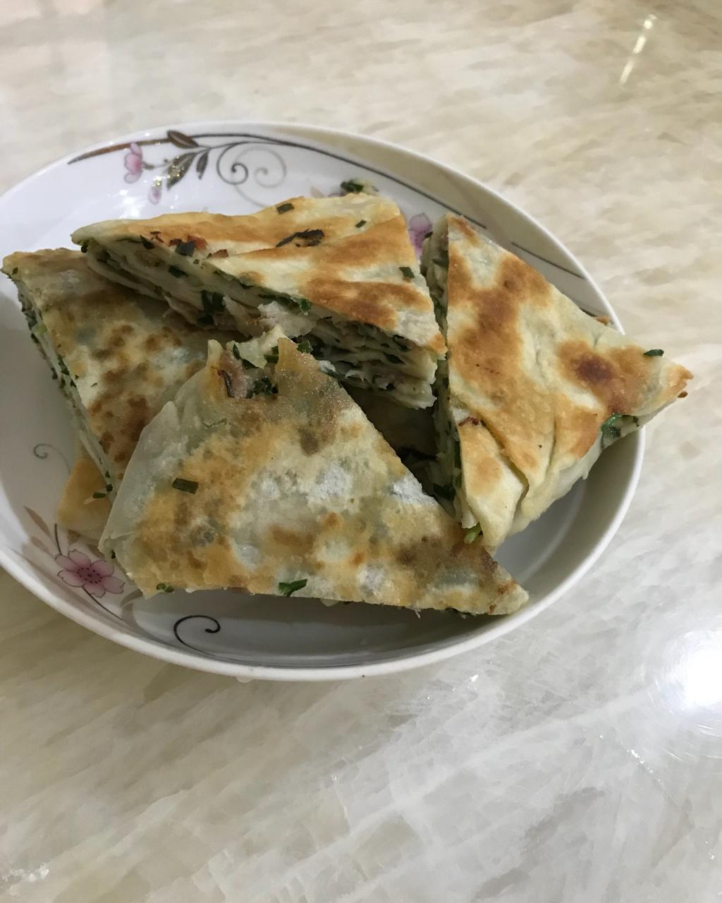 做法简单的 葱香千层饼