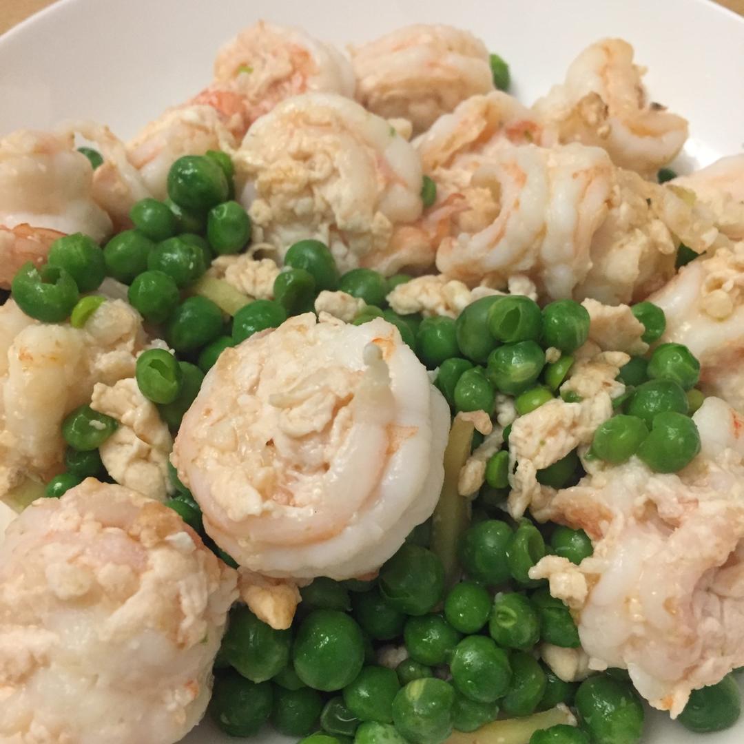 豌豆炒虾仁