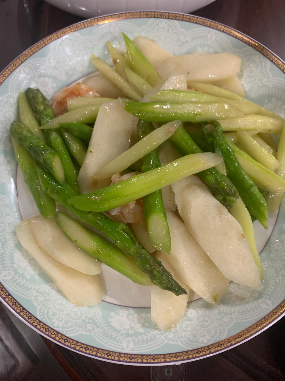 我的神仙菜单，芦笋炒虾仁山药木耳