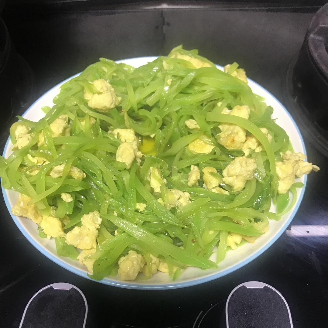 春日｜莴笋炒蛋