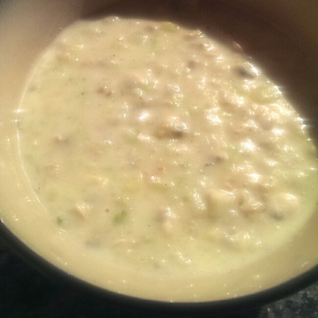 蛤蜊浓汤clam chowder