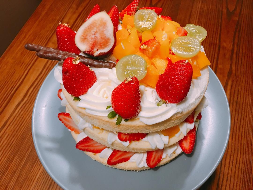 水果裸蛋糕