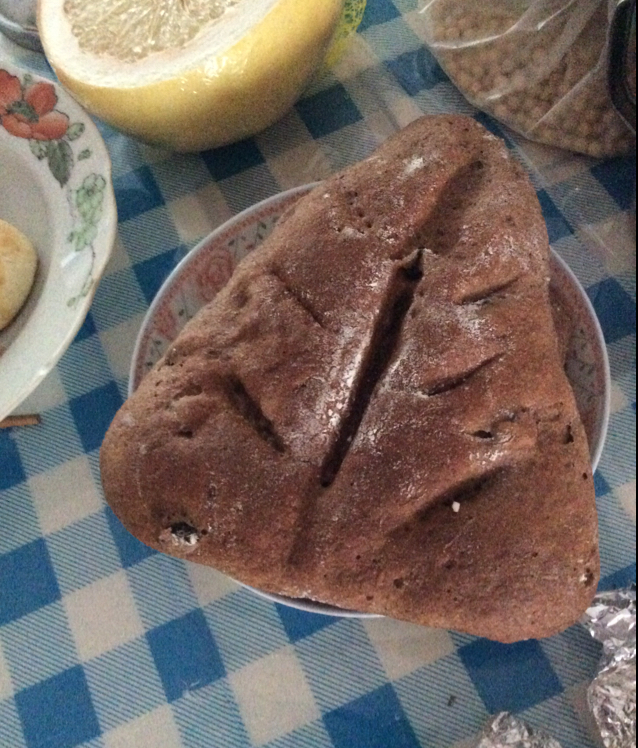 全麦红豆面包