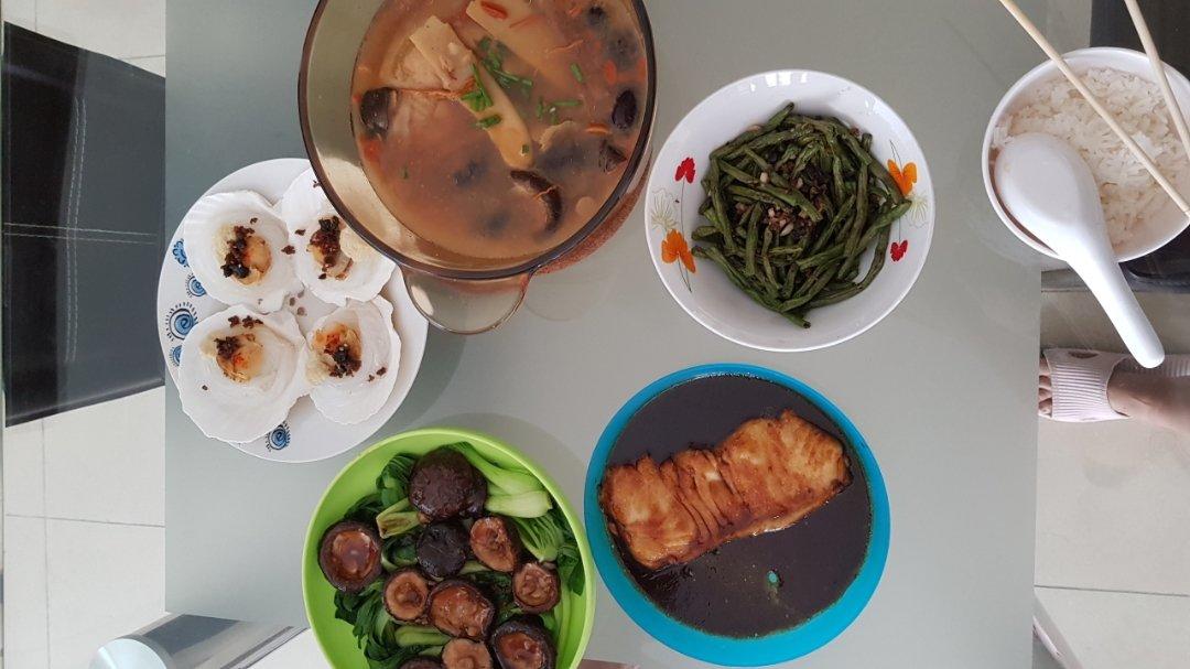 粤式蚝油青菜香菇