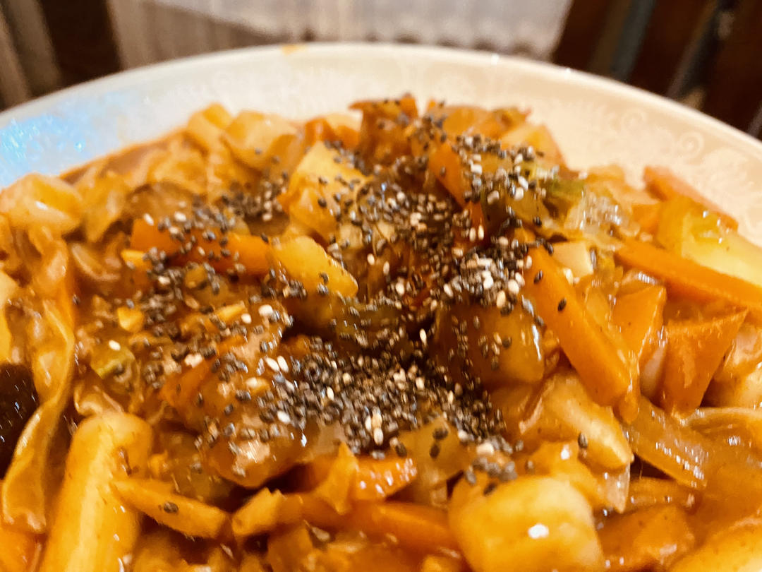 韩式辣炒年糕（or网红芝士套路之芝心年糕）