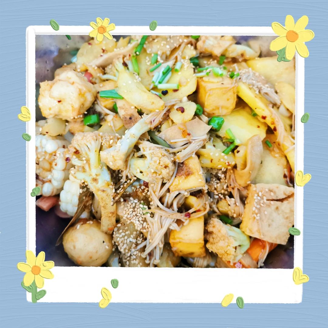 麻辣干锅（自制香辣锅底）