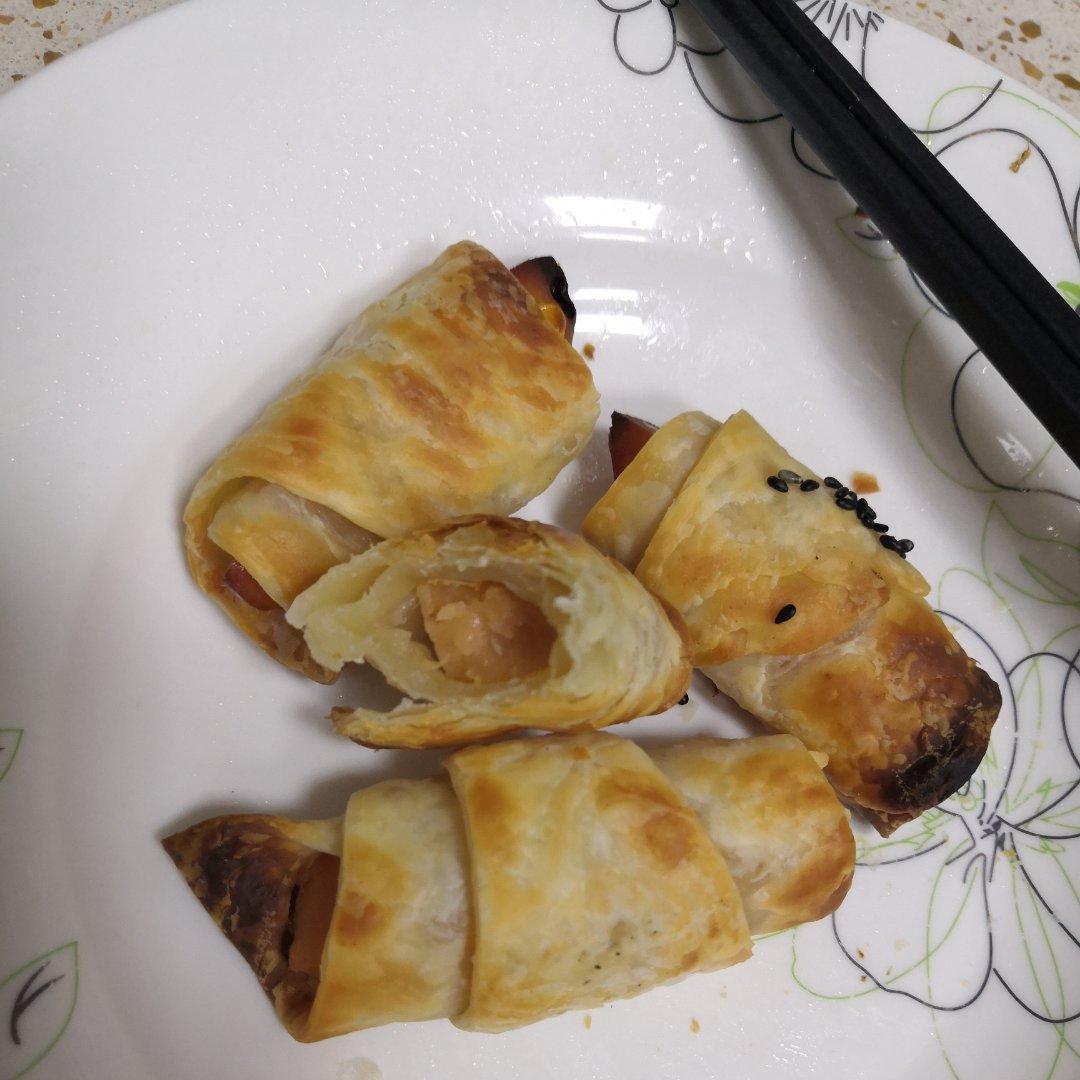 手抓饼卷香肠