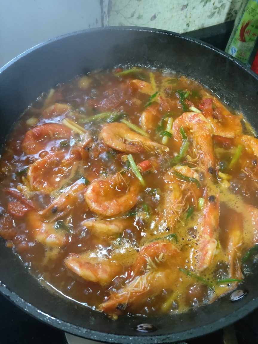 桂林味番茄虾的做法