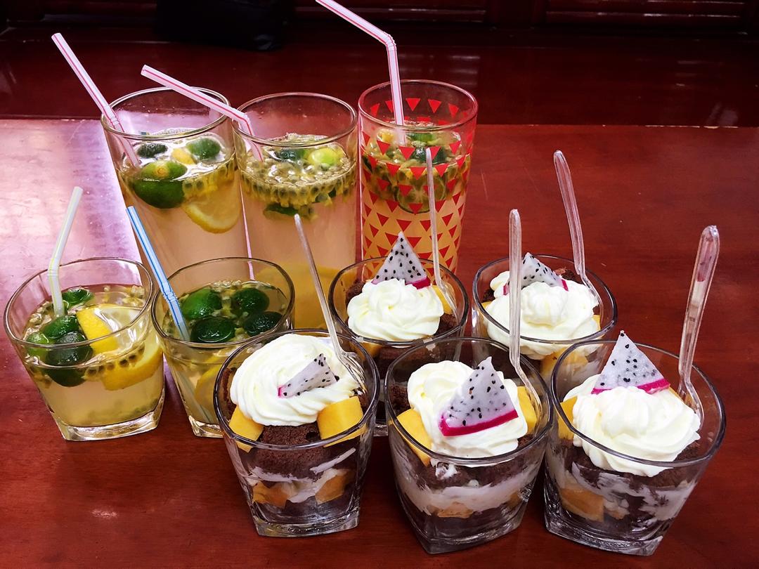 百香果青桔柠檬茶