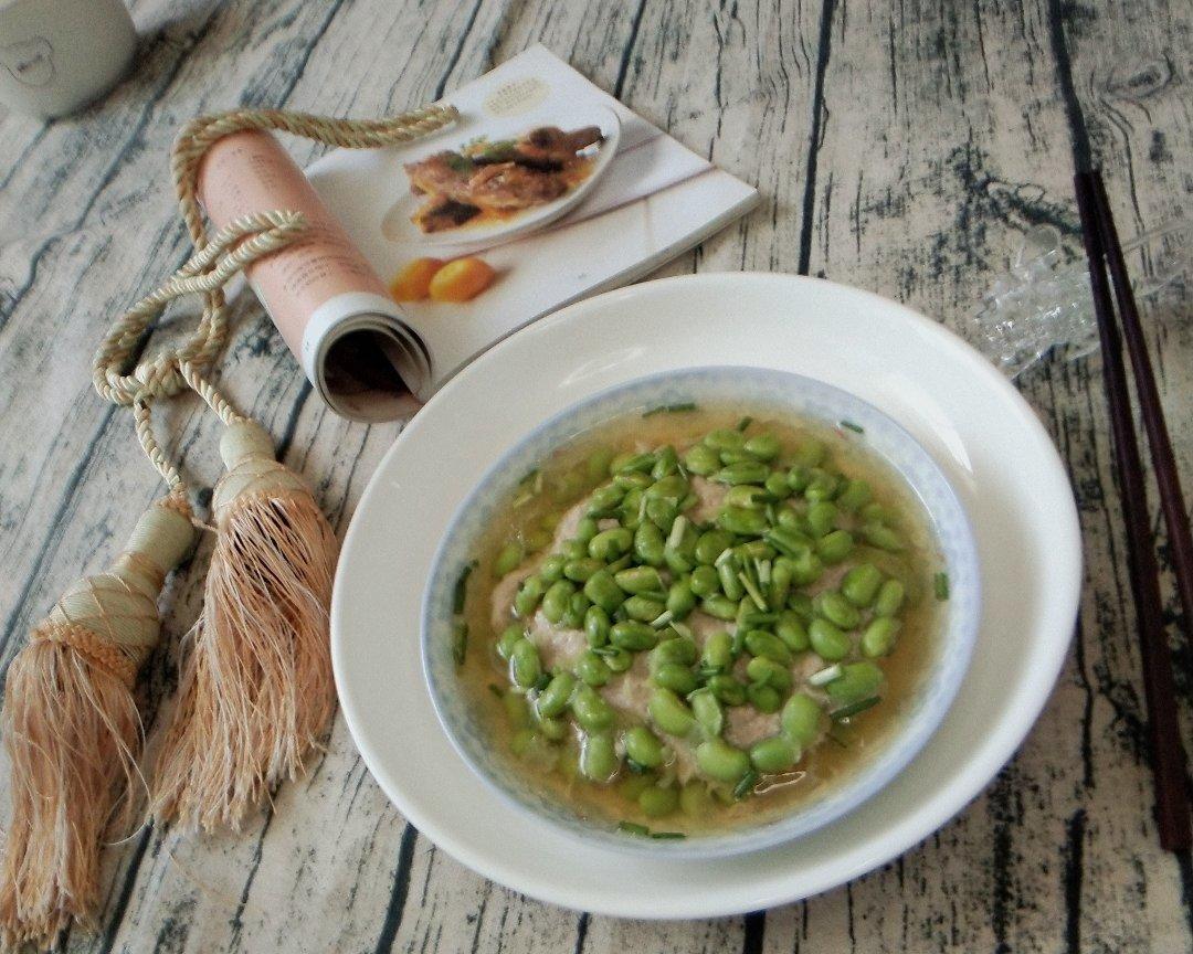 毛豆蒸肉饼