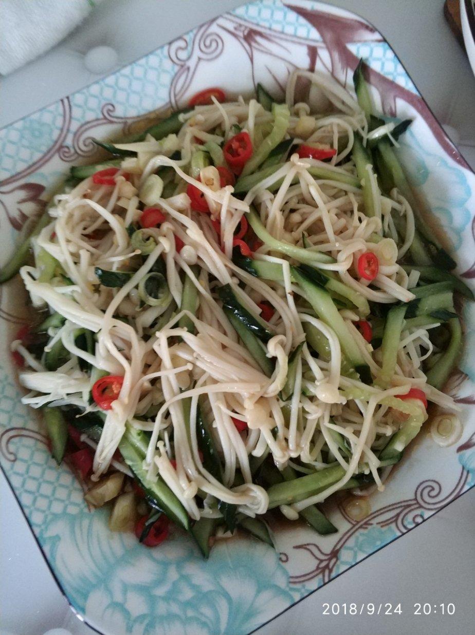 油泼金针菇