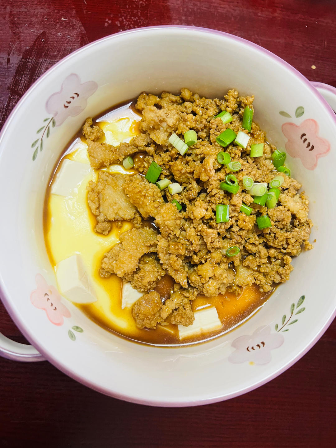 肉末豆腐蒸蛋