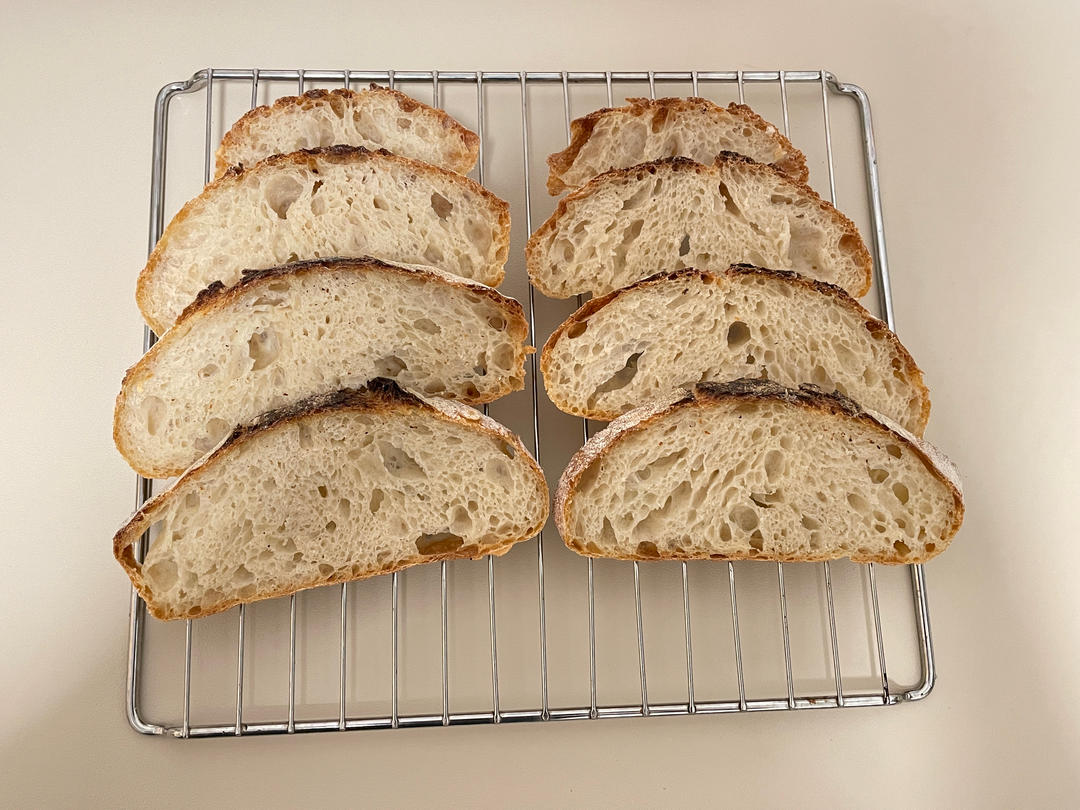 低温发酵免揉面法式乡村面包(French country bread)