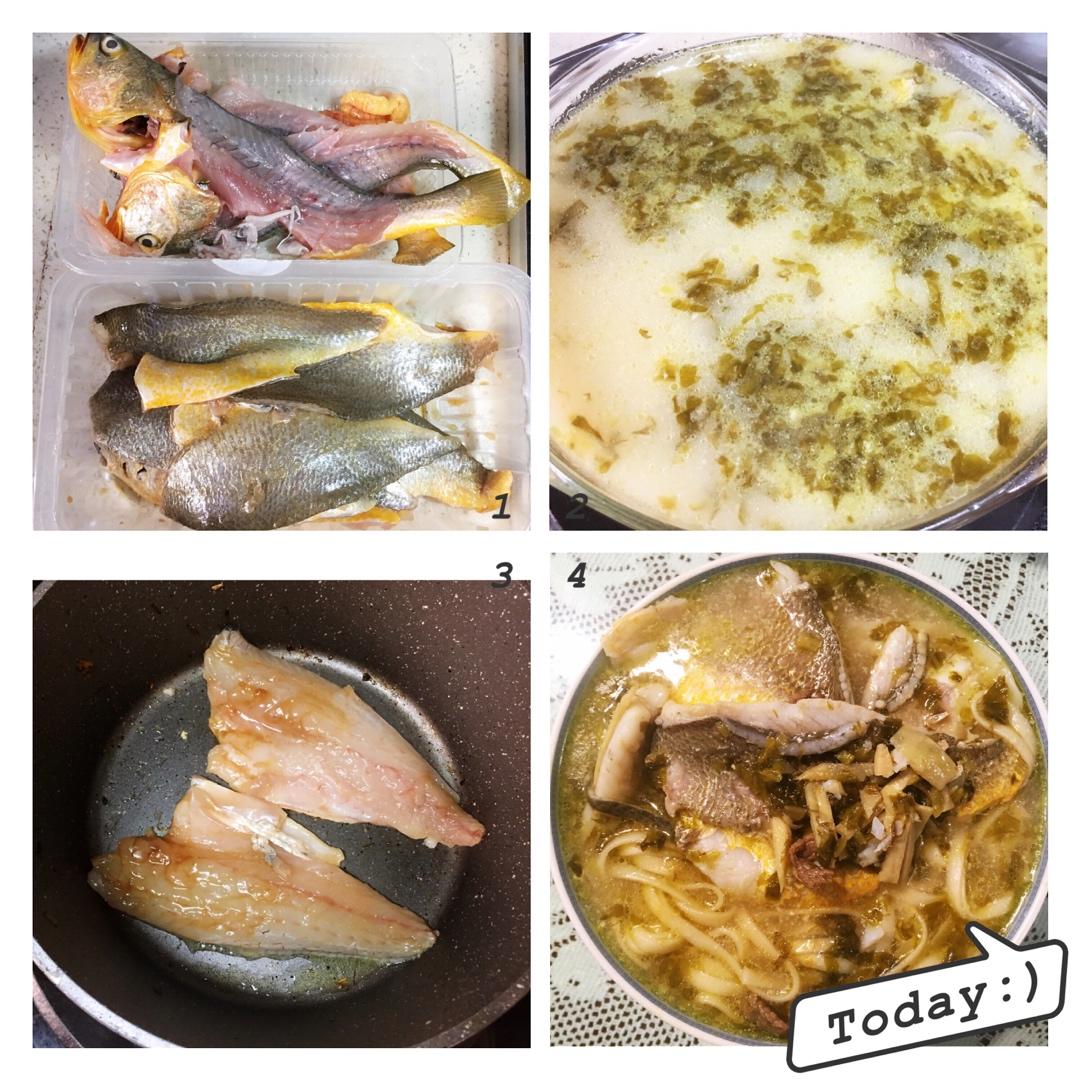 雪菜黄鱼煨面