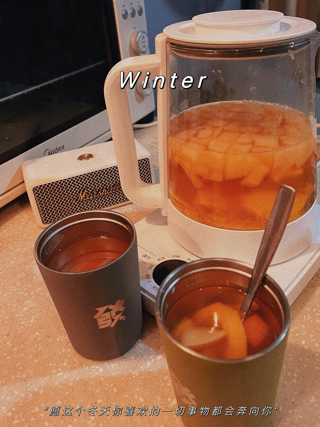 超简单的DIY果茶：苹果热橙柠檬茶