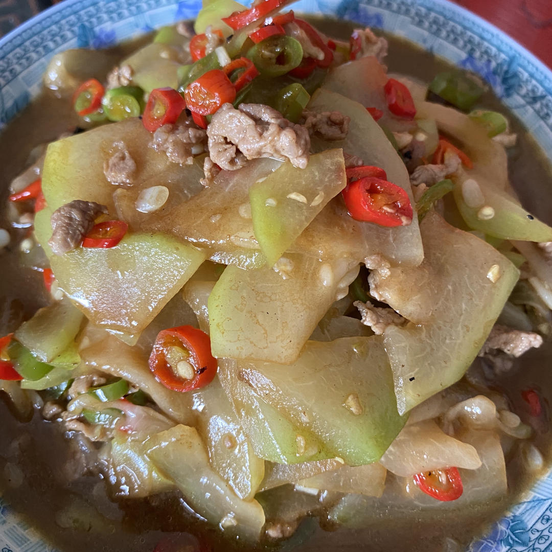 西葫芦炒肉