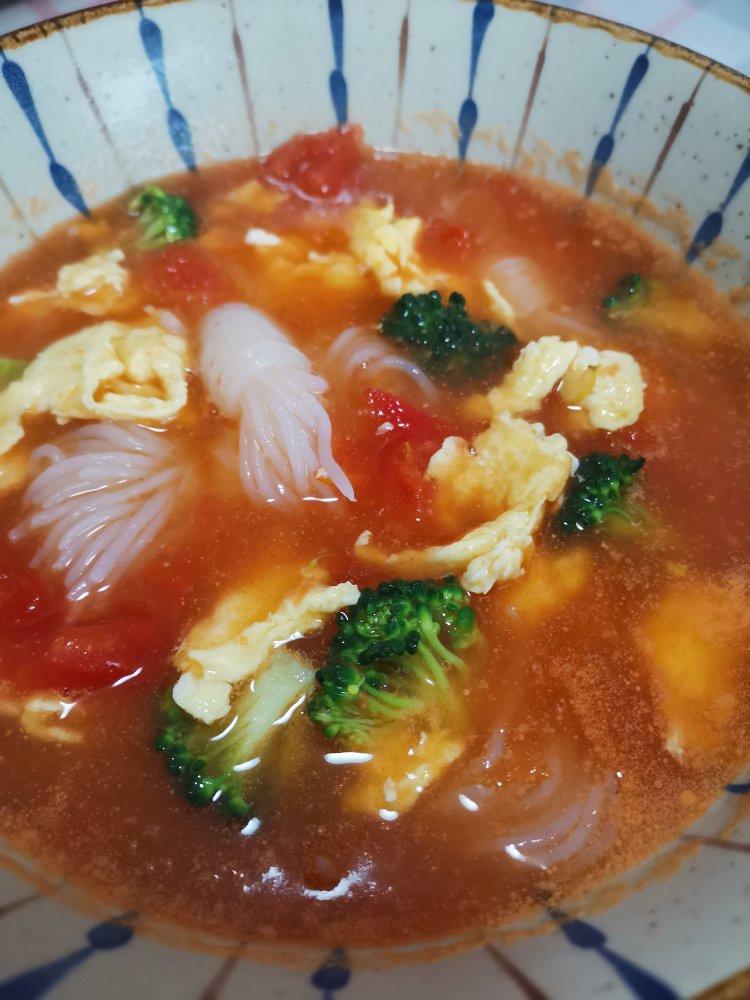 番茄虾滑魔芋汤