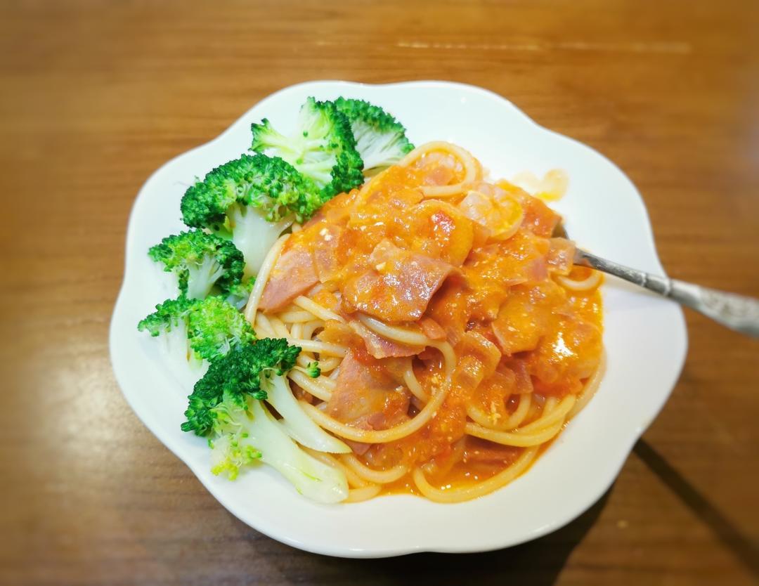 浓郁鲜香的番茄虾仁意大利面🍝好吃有营养