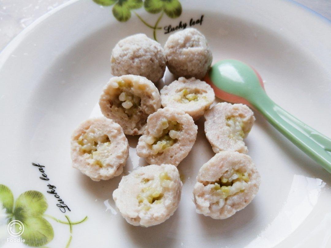 颗粒面夹心鱼丸~宝宝辅食