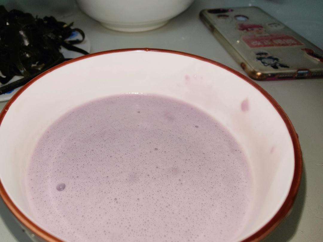 紫薯山药牛奶热饮