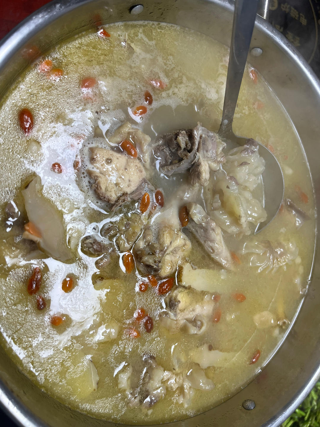 奶汤牛鞭炖鸡